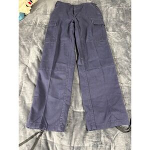 Tru-Spec Navy Blue Tactical Cargo Pants Mens Small Regular Button Fly Workwear